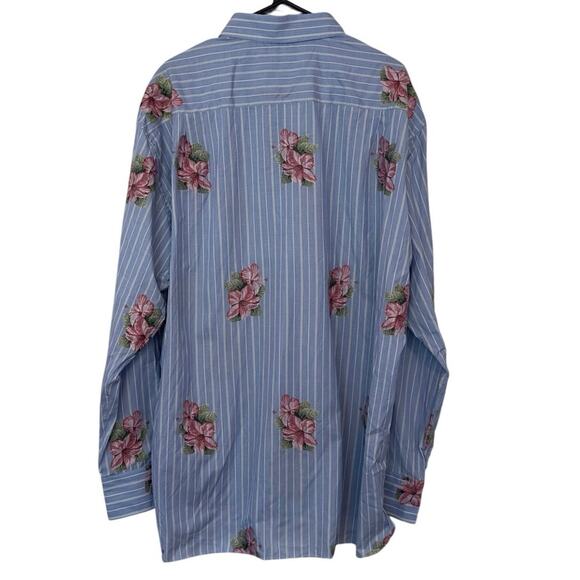 NWT Calder Carmel Limited Ed 1/70 Button Down Long Sleeve Floral Shirt Size XXL - Picture 3 of 12
